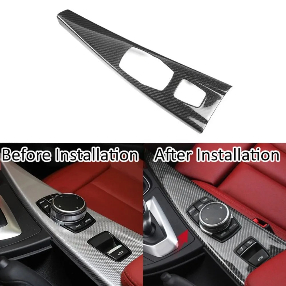 For BMW F33 Convertible Real Carbon Fiber Center Console