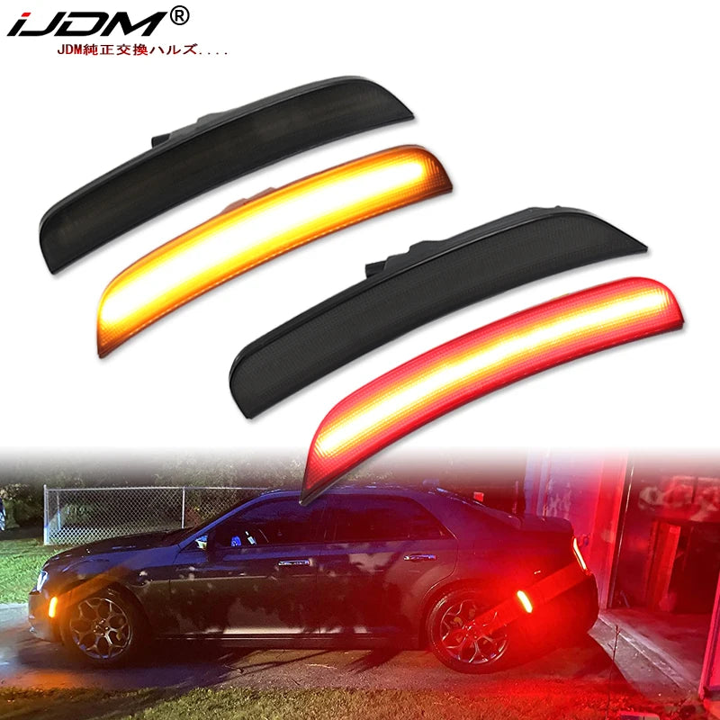For 2015-2021 Chrysler 300 Parking Light Ijdm Front Rear Bumper
