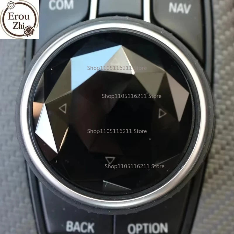 For BMW 1 3 5 6 1PC Multi Media Knob Cover Multimedia Button