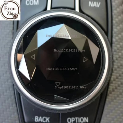 For BMW 1 3 5 6 1PC Multi Media Knob Cover Multimedia Button