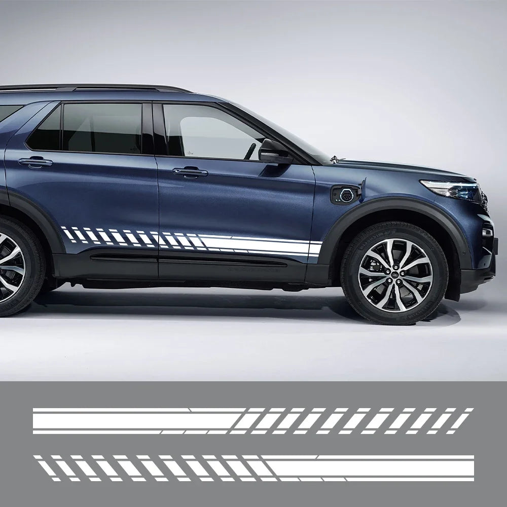 For Ford Explorer 1 2 3 Sport Hybrid SUV Stripes Stickers Door