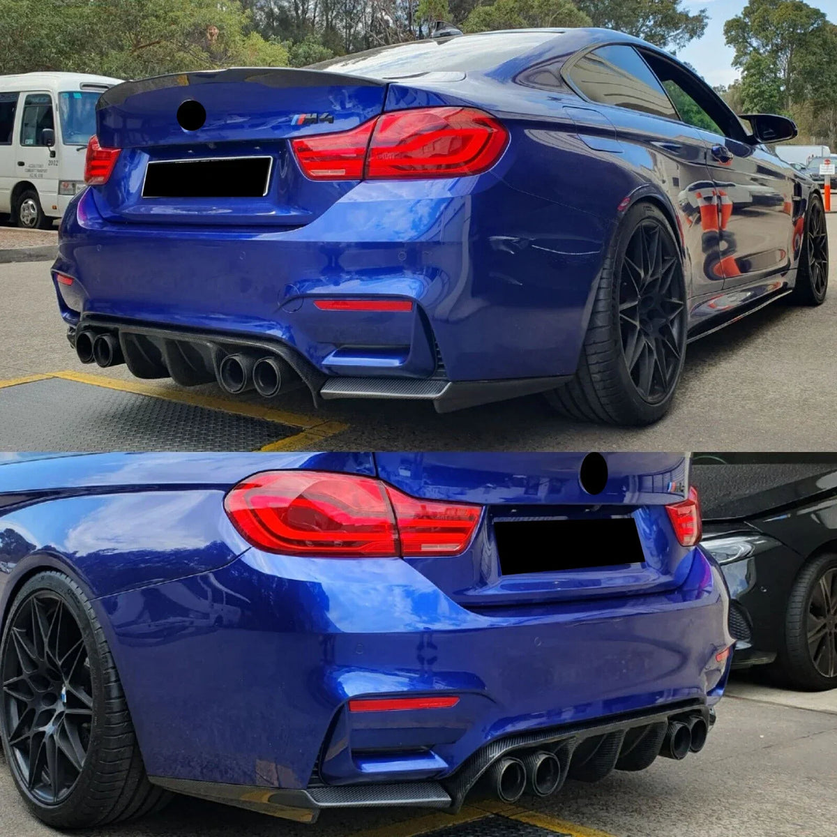 For BMW F80 M3 F82 F83 M4 2015-2020 Rear Diffuser Bumper Corner