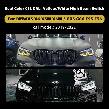 For BMW X5 X6 X5M X6M G05 G06 F95 F96 2019-2022 Dual Color Drl