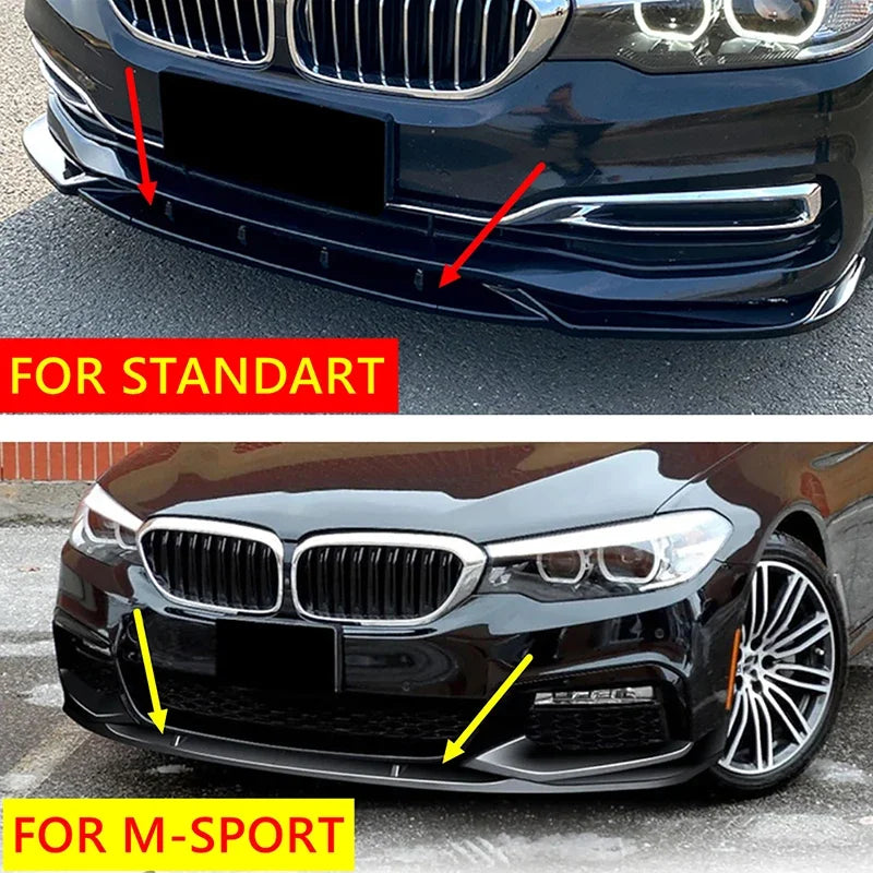 For BMW G30 G31 5 Series 4PCS Set Front Bumper Lower Lip