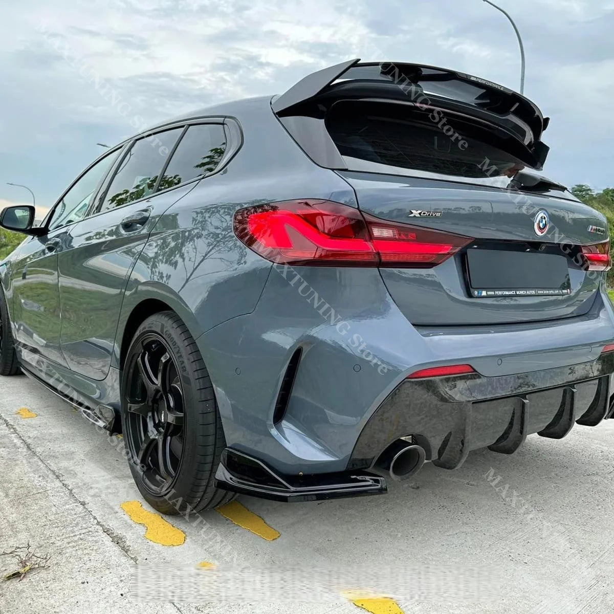 For BMW F40 M Pack M135I 128TI 2019-2024 Maxton Rear Bumper Side
