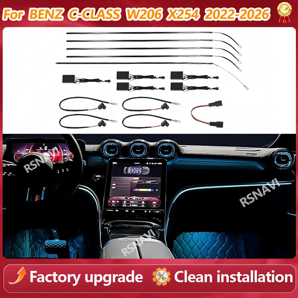 For Mercedes Benz C-Class W206 X254 Colors Active Ambient