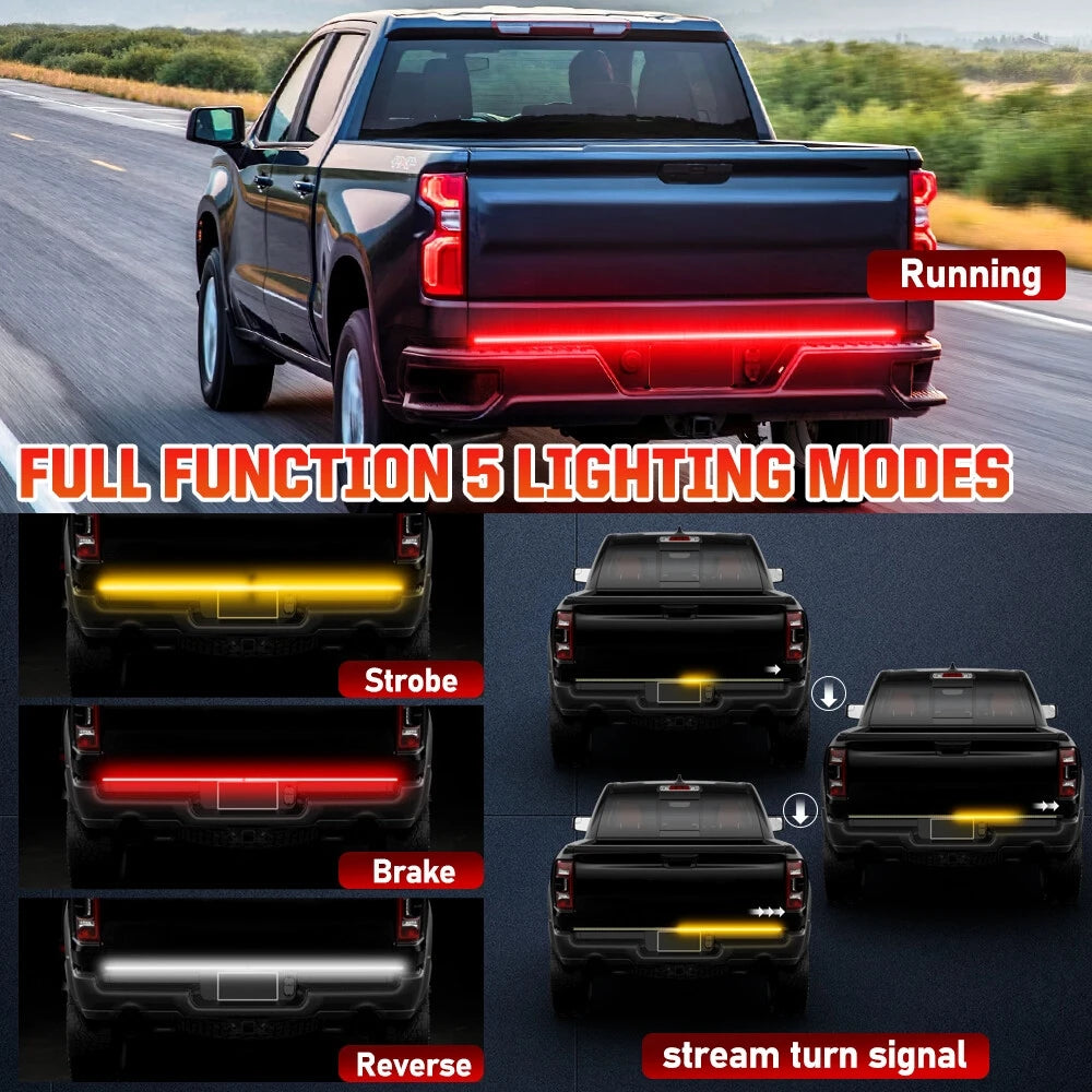 For Pickup 12V Inch Brake Turn Signal Warning Strip Truck Rear