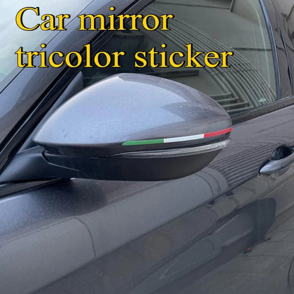 2PCS three-color Sticker Green Mirror Decal Body Modification
