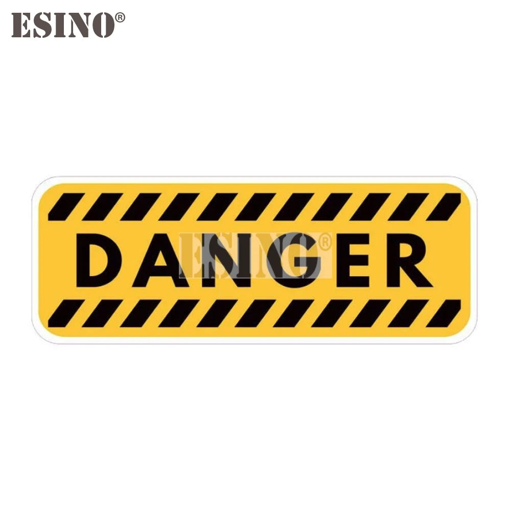 Funny Creative Warning Reminding Attention Danger Pvc Sticker