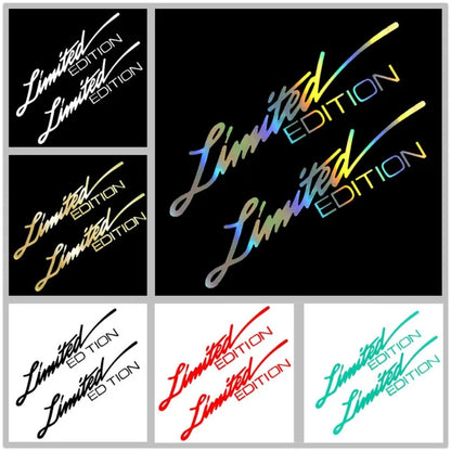 2PCS Limited Edition Creative Vinyl Sticker Window car-styling