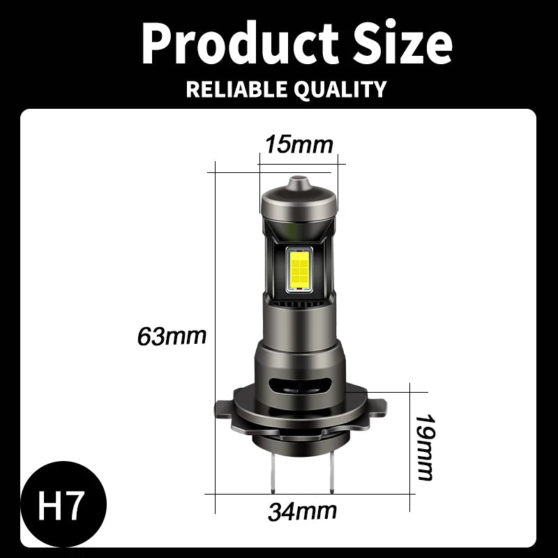 For Honda CBR1000RR 2004 2005 2006 2PCS 35W H7 6500K Bright