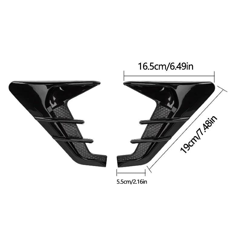 2PCS Side Wing Leaf Panel Sticker Modification Body Sports