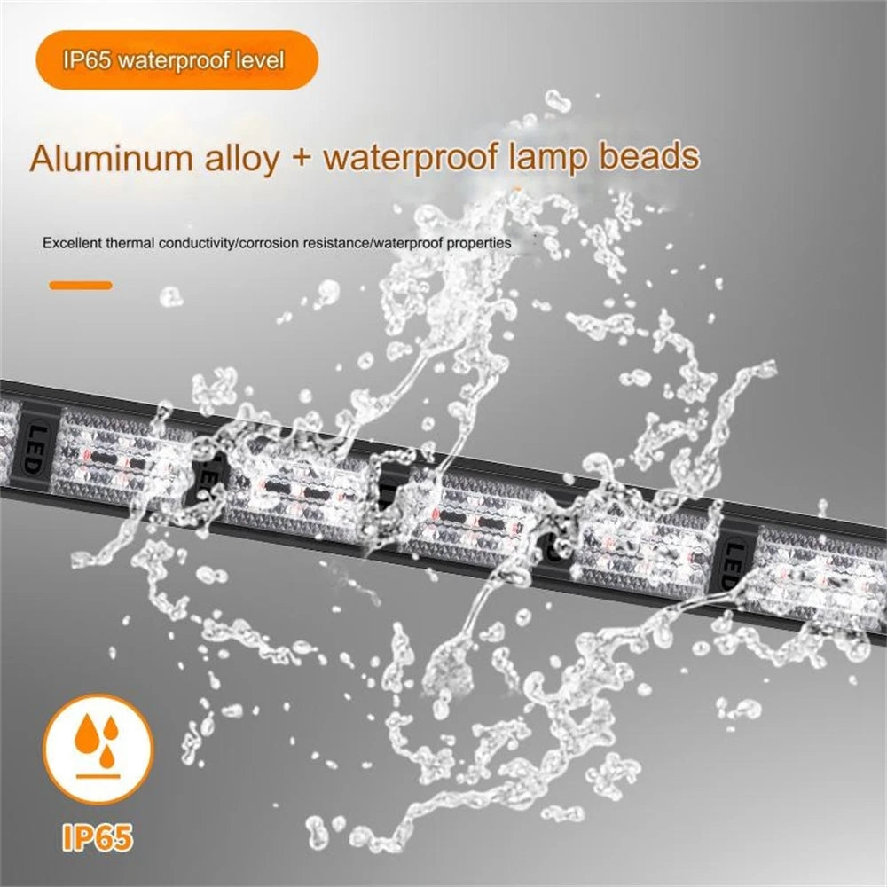 For Auto 2PCS Windshield Flasher 54LED Strobe Warning Bar Pickup