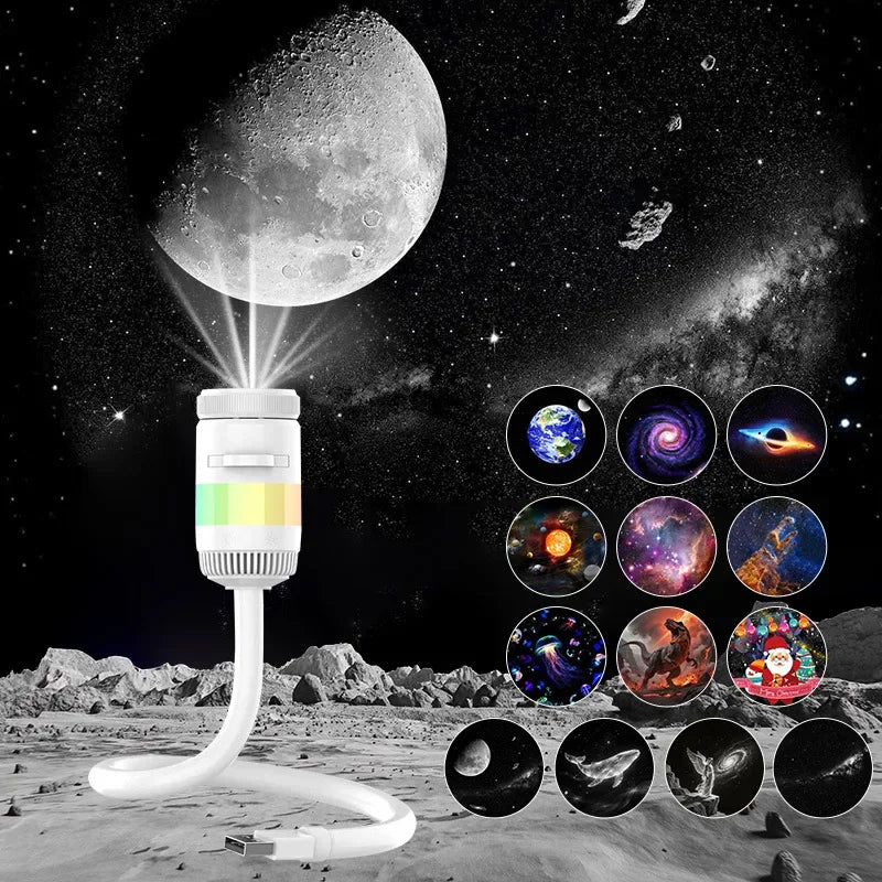 2IN1 USB Ambient MINI Galaxy Star Projection Atmosphere Multiple