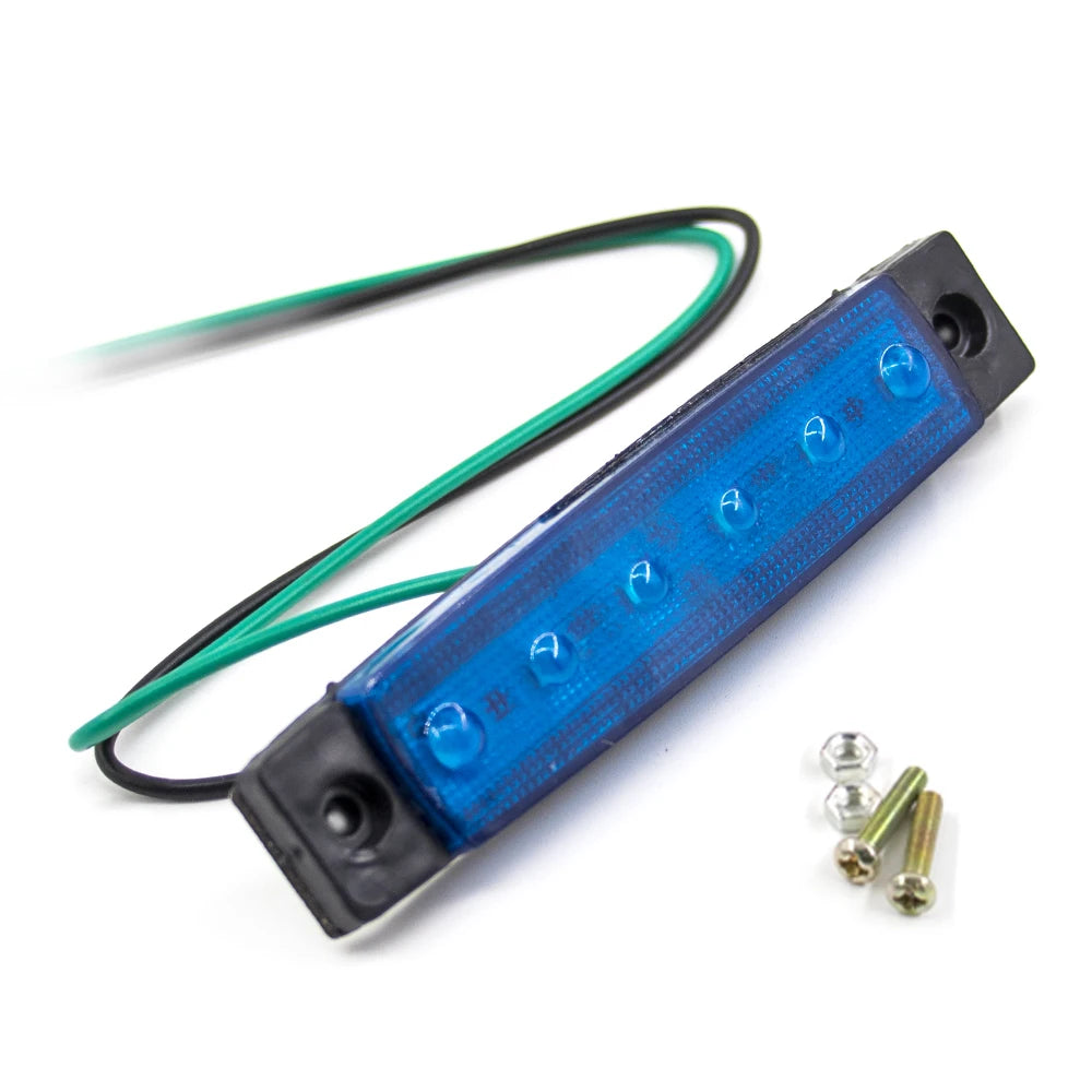 10PCS 12V 24V Warning External Oval Clearance Trailer Truck