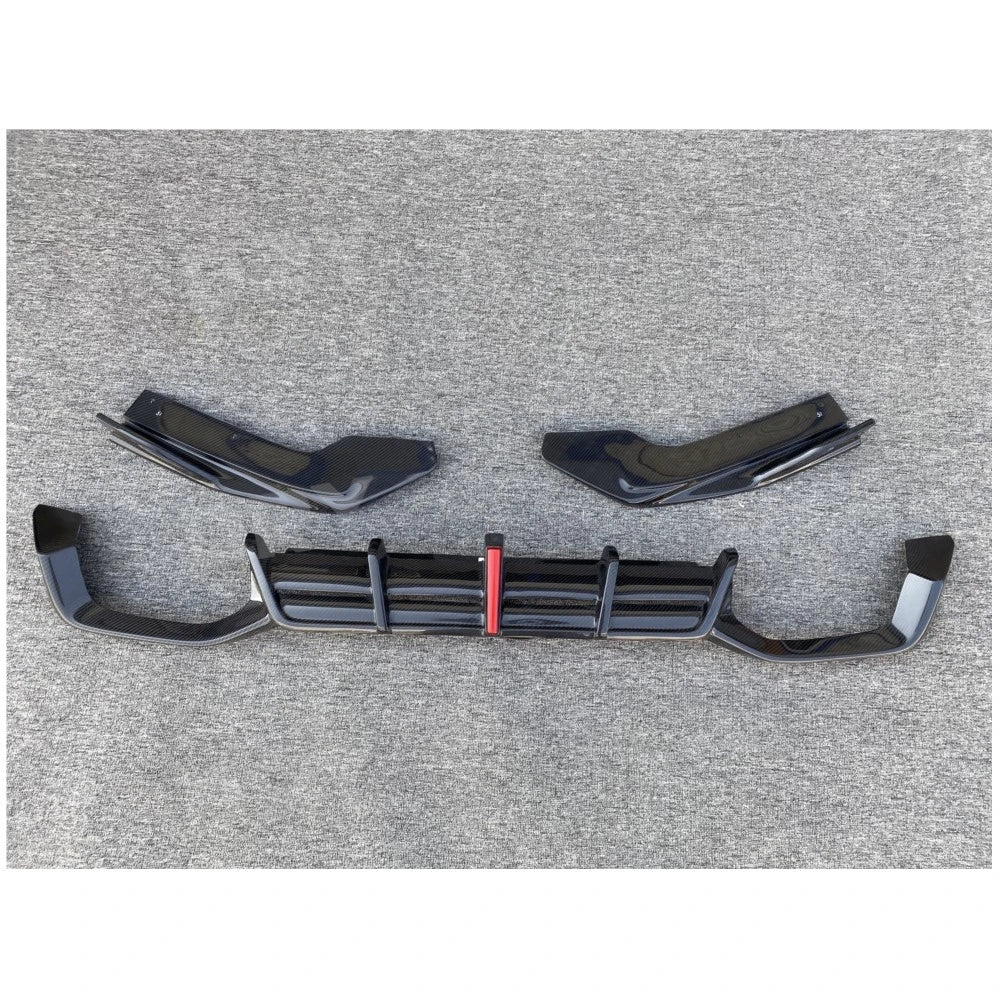 For BMW X4 F98 X4M 2019 Carbon Fiber Rear Diffuser Spoiler Side
