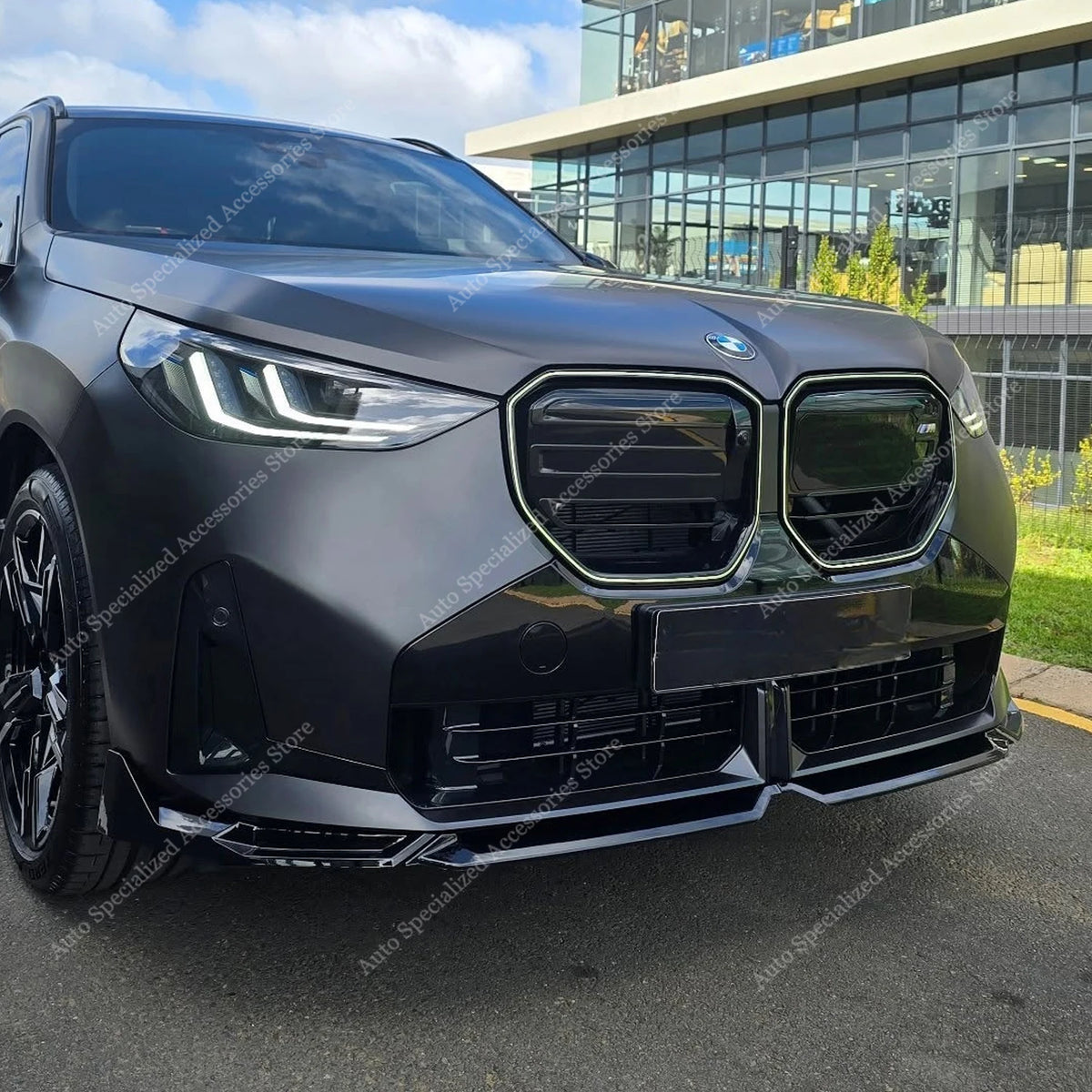 For BMW X3 G45 M50 M M Performance Gloss Black ABS Front Bumper