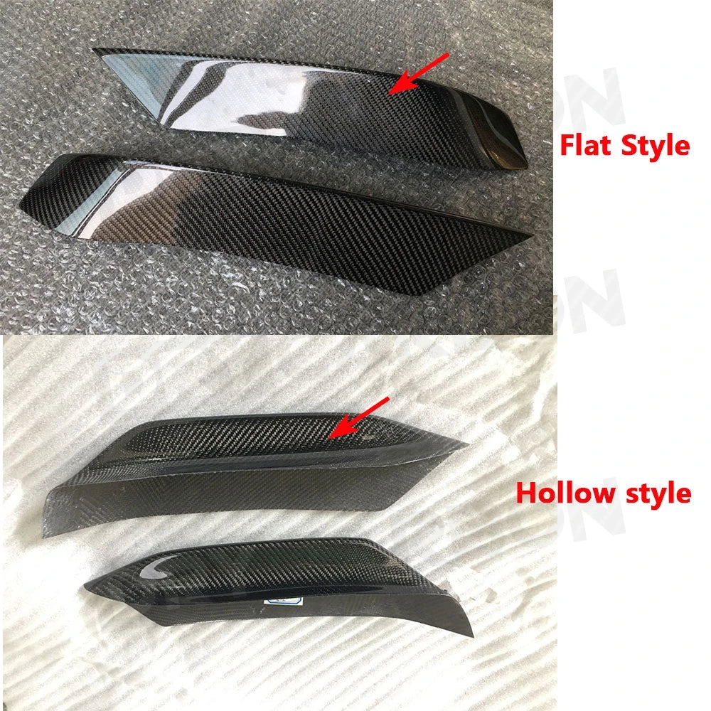 For BMW F80 M3 F82 F83 Carbon Fiber Front Bumper Fog Eyebrows