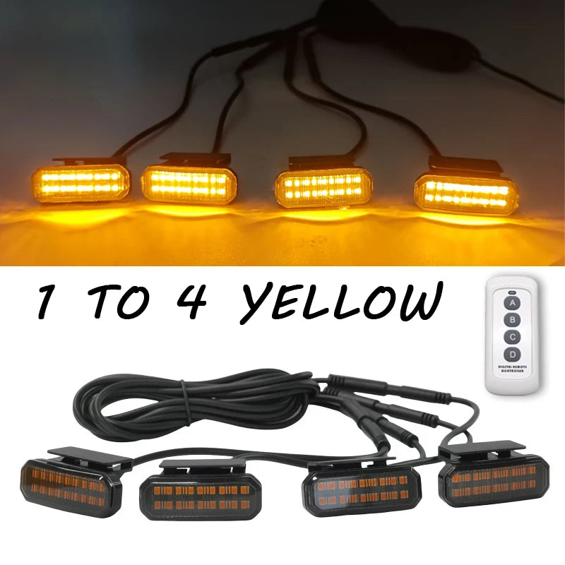 For Ram 1500 Truck Amber Front Grille Marker Waterproof Raptor