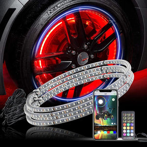 For Jeep Wrangler RGB Smd Color Wheel Rim APP Control Waterproof