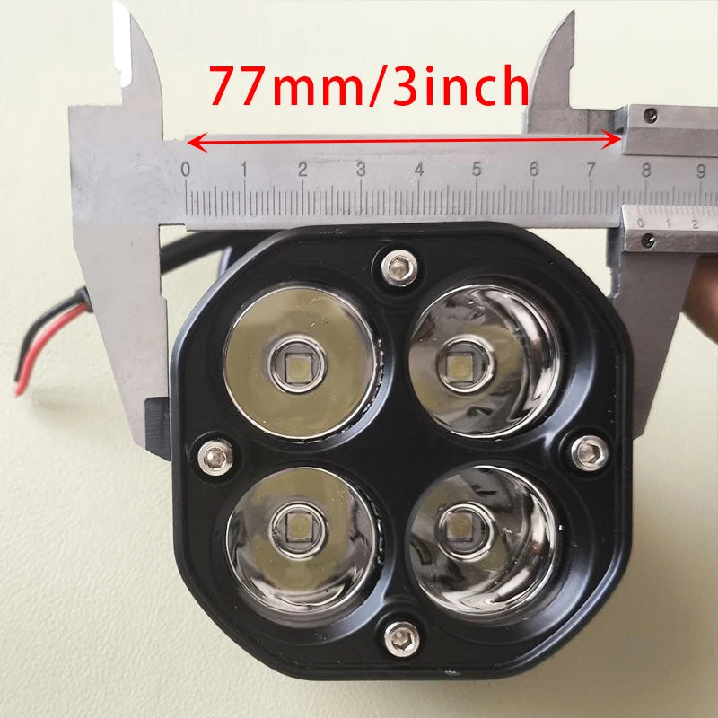 For Motorcycle Inch 40W Work Spot Offroad Driving Truck SUV ATV