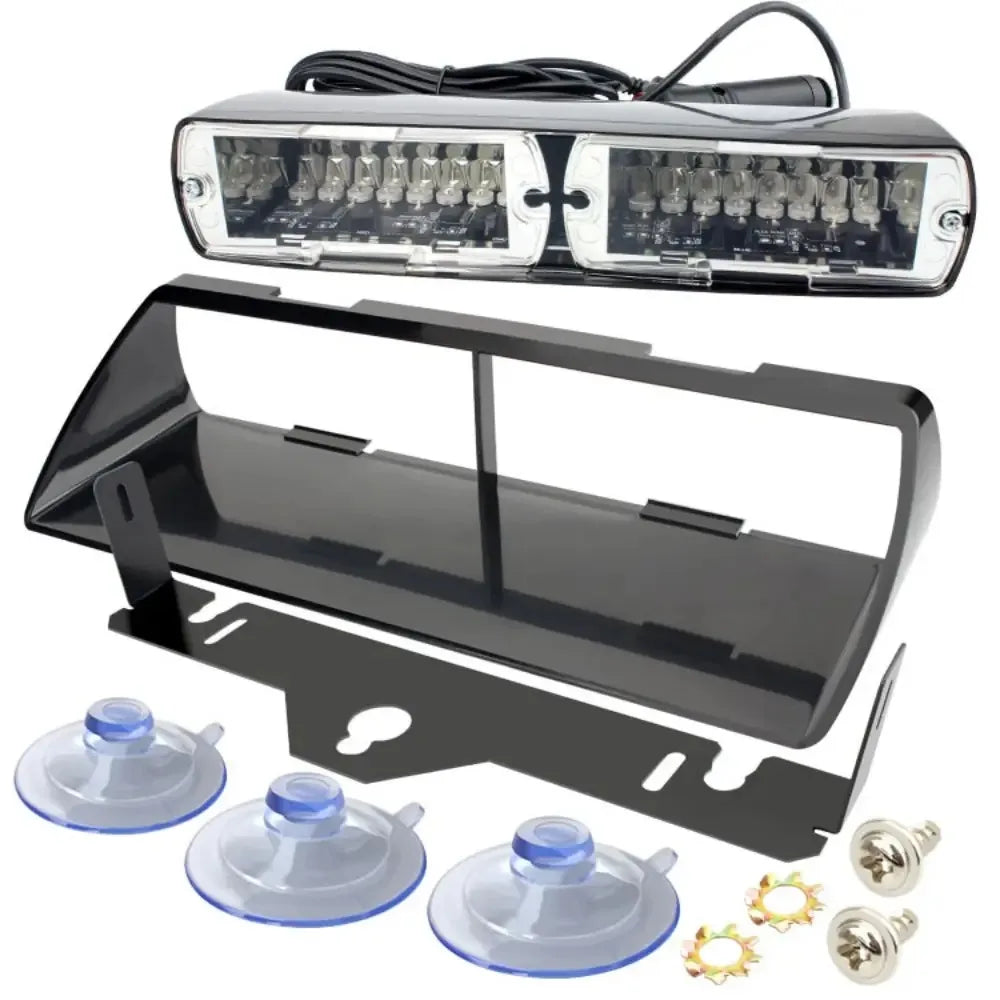16-led Flashing Mode Emergency Dash Warning Strobe Flash Blue