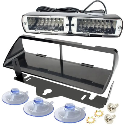 16-led Flashing Mode Emergency Dash Warning Strobe Flash Blue