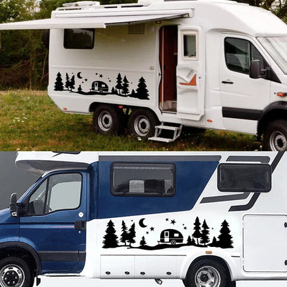 Trees Forest Vinyl Body Decal Sticker SUV Rv Van