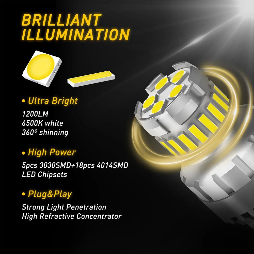 For Lada Opel Auxito 2PCS T20 W21 5W 7443 7440 W21W Bulb