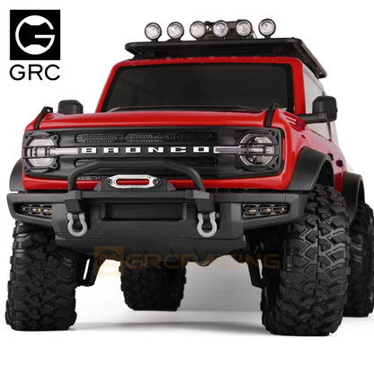 For 1 10 Rc Crawler Front Bumper Spotlight Fog Headlight ABS