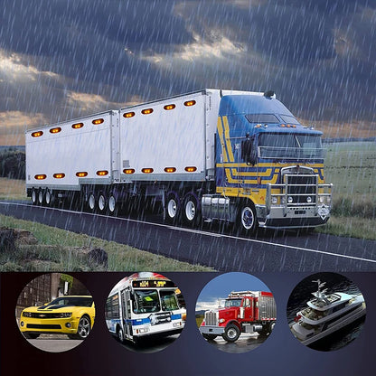 5PCS Side Signal Trucks Trailer 12V 24V Night Safe