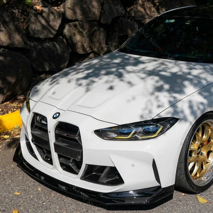 For BMW M3 G80 M4 G82 3PCS Front Bumper Lip 2020 2021 2022 2023