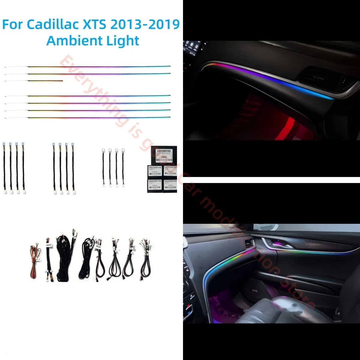 For Cadillac Xts 2013-2019 LED Atmosphere Interior Lighting