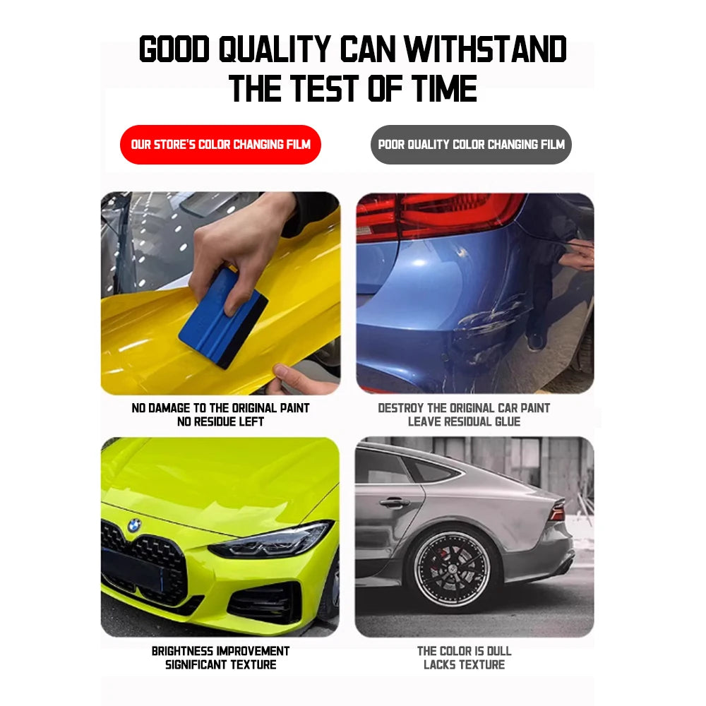 Super Bright Crystal Hell Green Full Wrap Vinyl Pvc