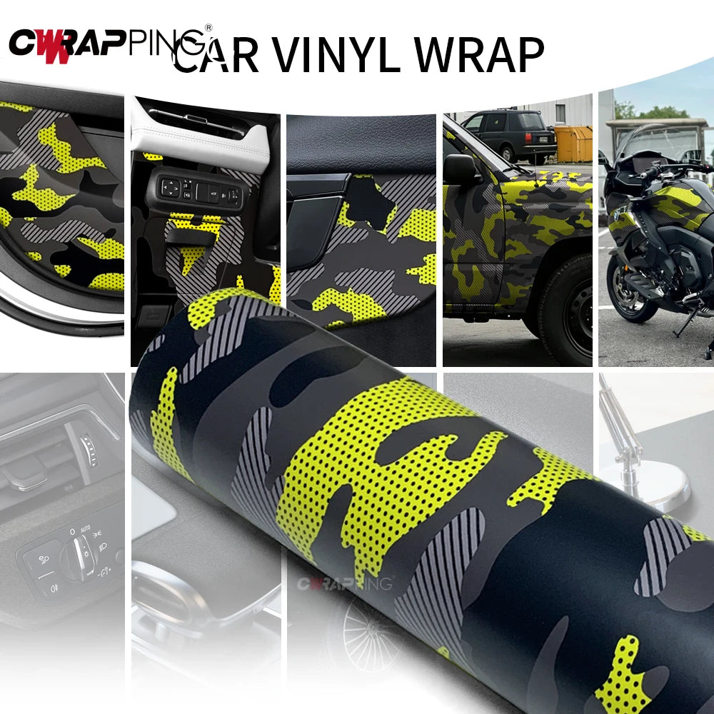 Foiling Camouflage Film Motorcycle Adhesive Vinyl Paper Cover