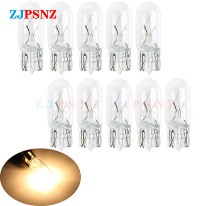 T10 12V 48v-55v-60v Bulb Inserted Bubble Halogen Warm Warning