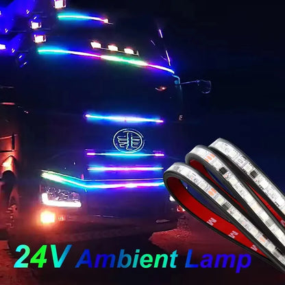 For Man Scania Volvo 24V Truck Colorful Flashing Atmosphere