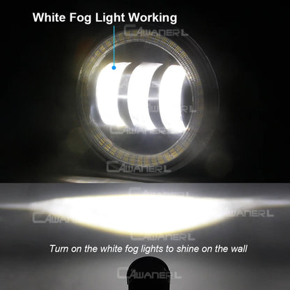 For Mitsubishi Outlander 2006-2019 X 30W H11 Angel Eye Fog
