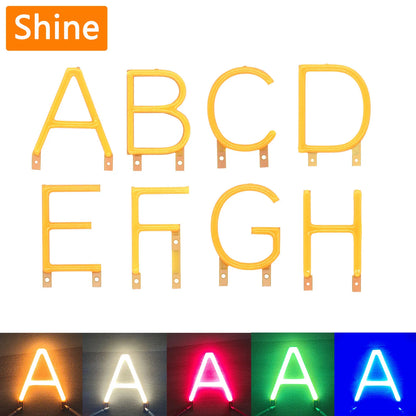 English Letter Filament Cob dc3v Candle Edison White Red