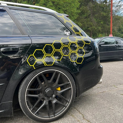 For Side Body Large Size Honeycomb Open Stickers Vinyl Tape
