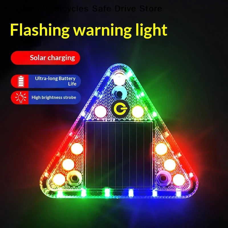 Solar Warning Anti Collision Truck Tail Flashing Magnetic Touch