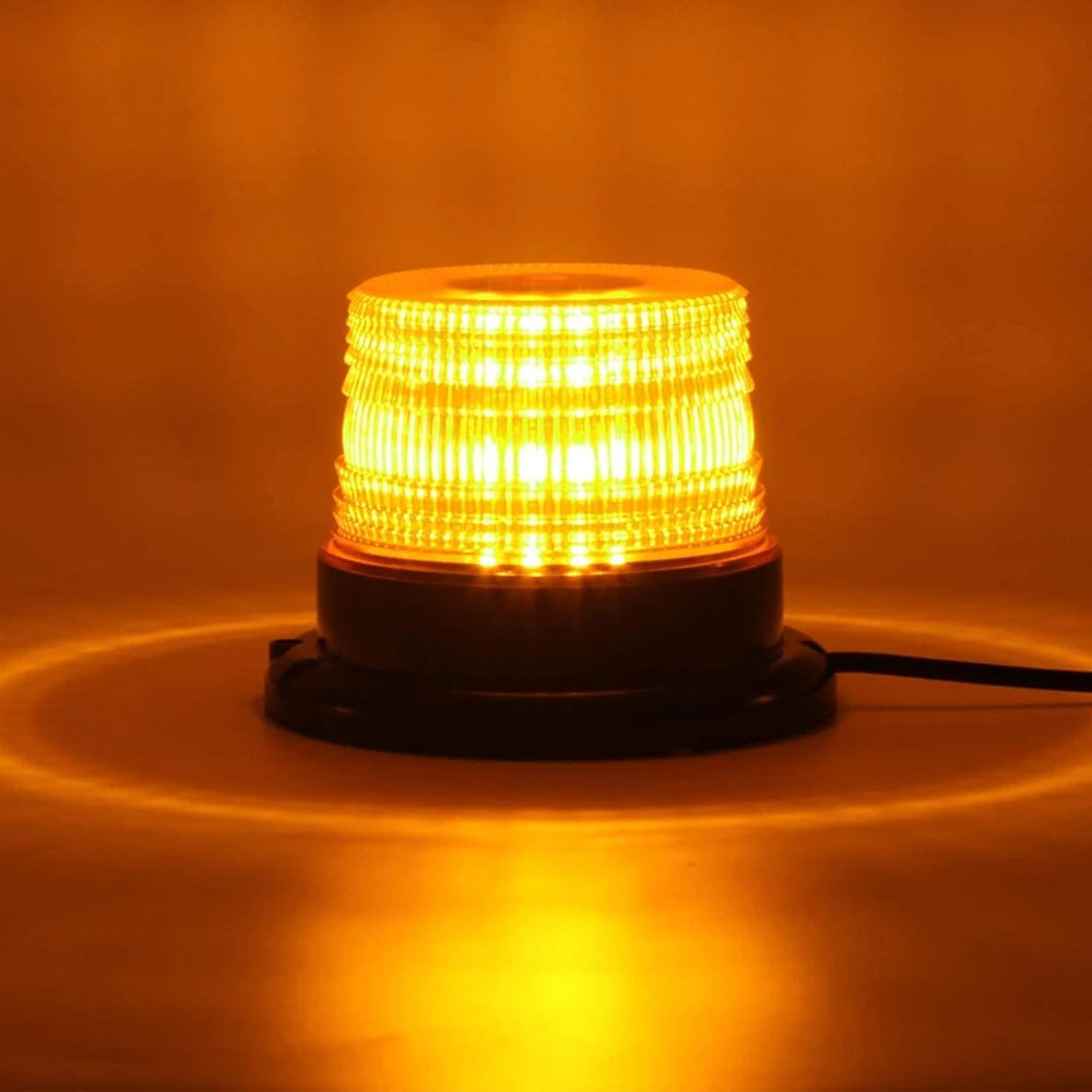 Amber Strobe Circular Flashing Signal Magnetic Roof Emergency