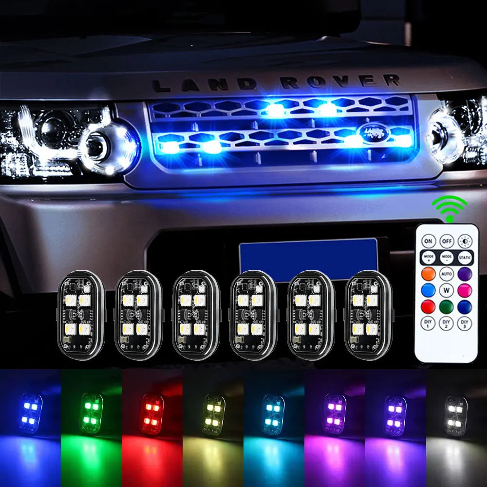 RGB Strobe Motorcycle Flash Position Wireless Aircraft Airplane