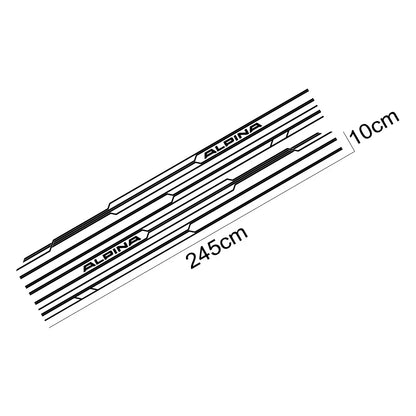 For BMW E36 E39 E46 E90 Long Side Stripes Sticker E91 E92 E93