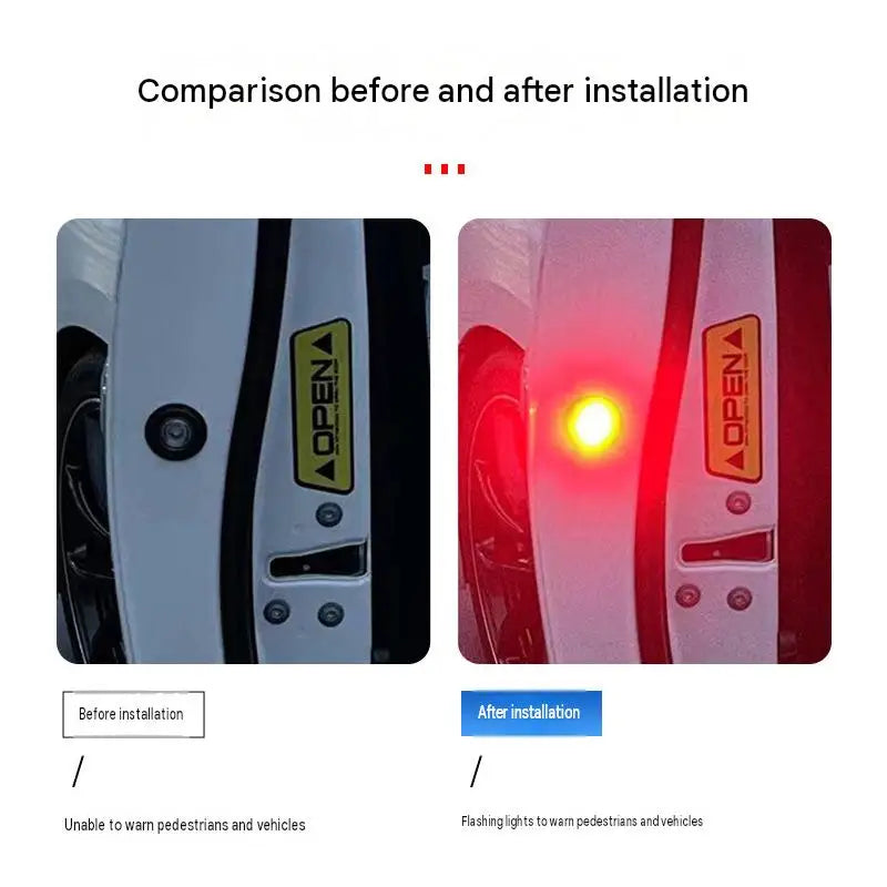 For Toyota Alphard Vellfire 30 40 Door Warning Series Red