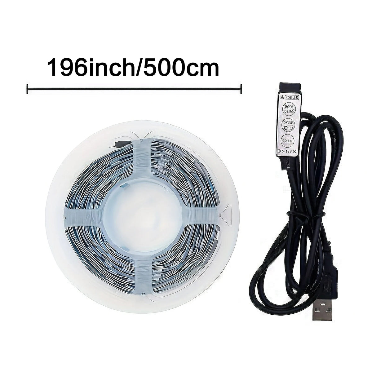 For Tv 3-Key Controller Flexible LED 1-5m RGB Strip Music Sync