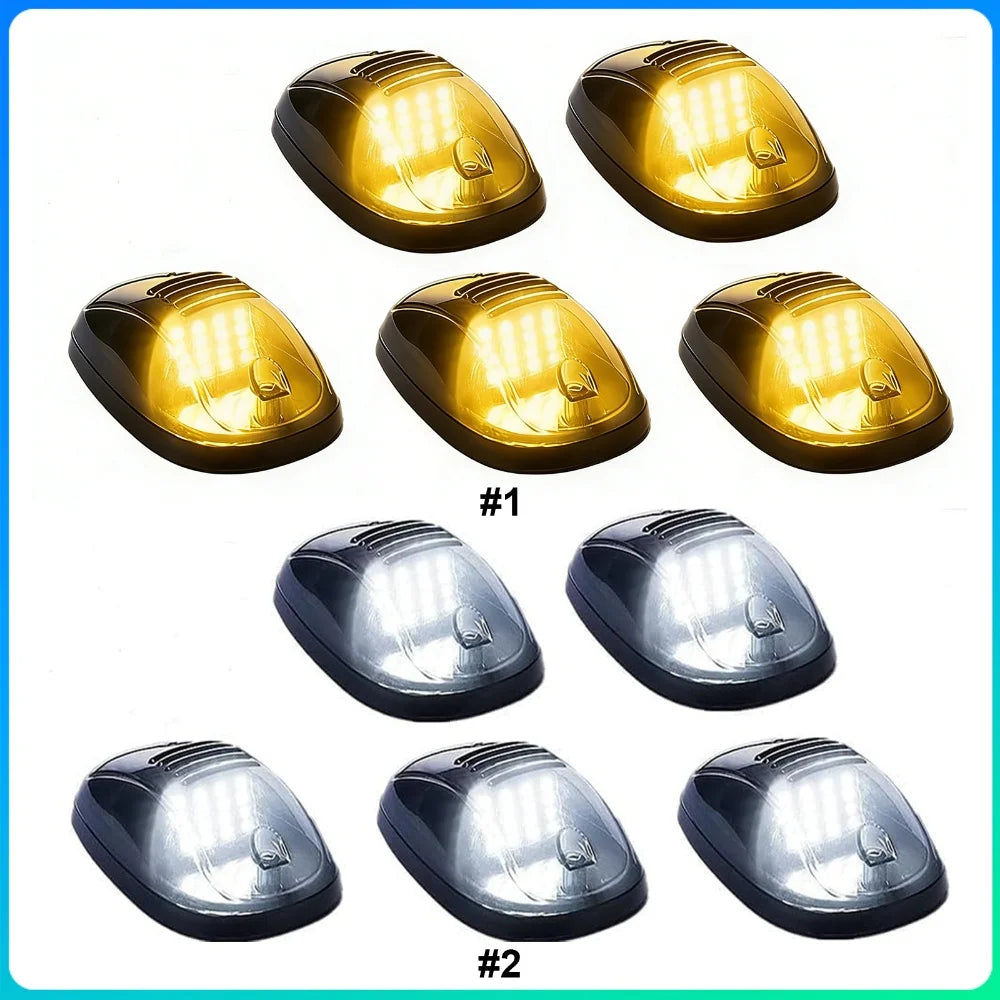 5PCS Roof Cab Motion Sensor Leds Truck Vibration Activated