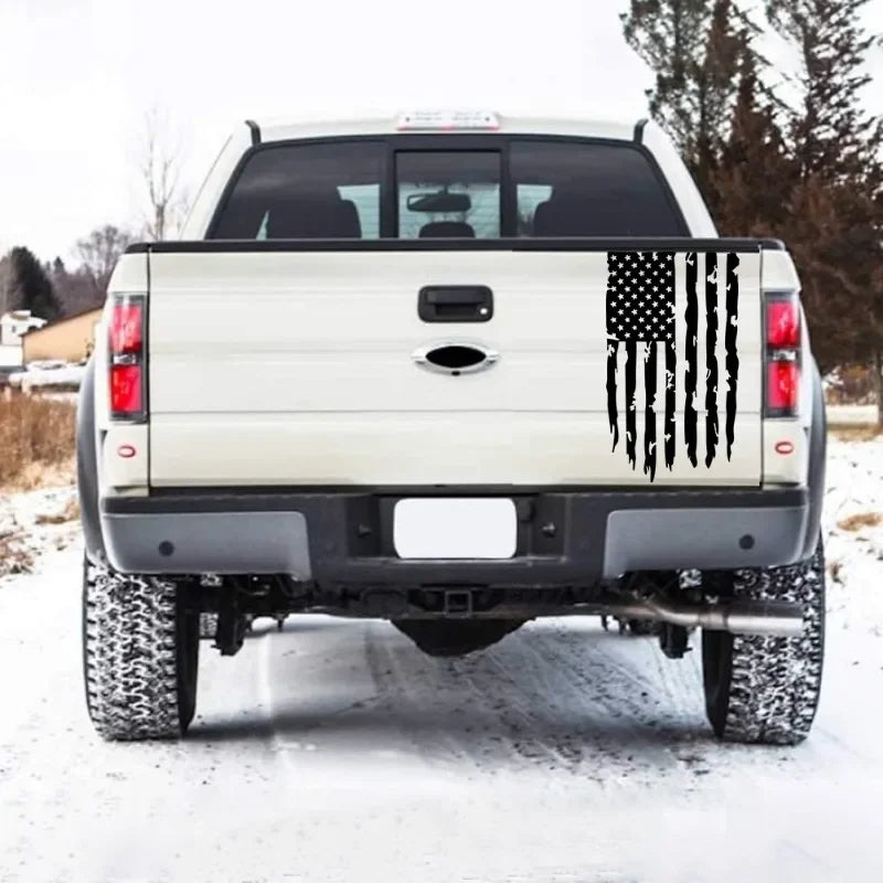1PC American Flag Design Sticker self-adhesive Vinyl Decals Truck