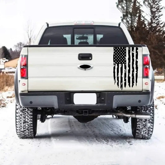 1PC American Flag Design Sticker self-adhesive Vinyl Decals Truck