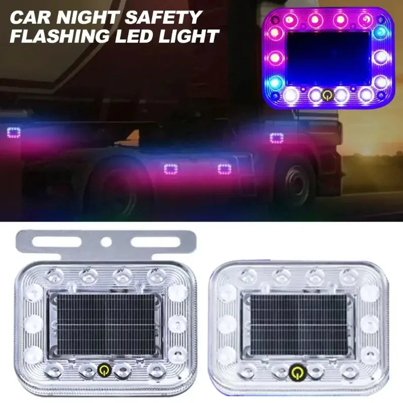 Rear End Collision Prevention Solar Flashing Truck Taillights